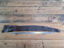 Morceau de cuir de collet tannage végétal brun nuancé - tamponné - étui de couteau - holster - Cuir en stock