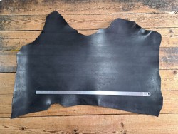 Collet de vache tannage végétal gris anthracite - maroquinerie - Cuir en Stock