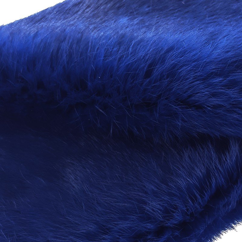 Cuir peau de lapin en poil Cuir en Stock Bleu électrique Cuir peau de lapin en poil Cuir en Stock Bleu électrique