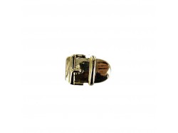 Embellissement - maroquinerie - embout de ceinture boucle - 15 mm - laiton - Cuir en stock