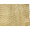 Peau de cuir de serpent véritable - serpent d'eau beige - accessoire - Cuir en stock