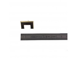 Embellissement - maroquinerie - embout de ceinture boucle - 22 mm - laiton - Cuirenstock