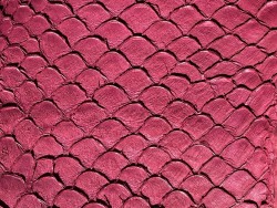 Cuir de poisson Tilapia prune mat maroquinerie bijoux accessoire Cuir en Stock