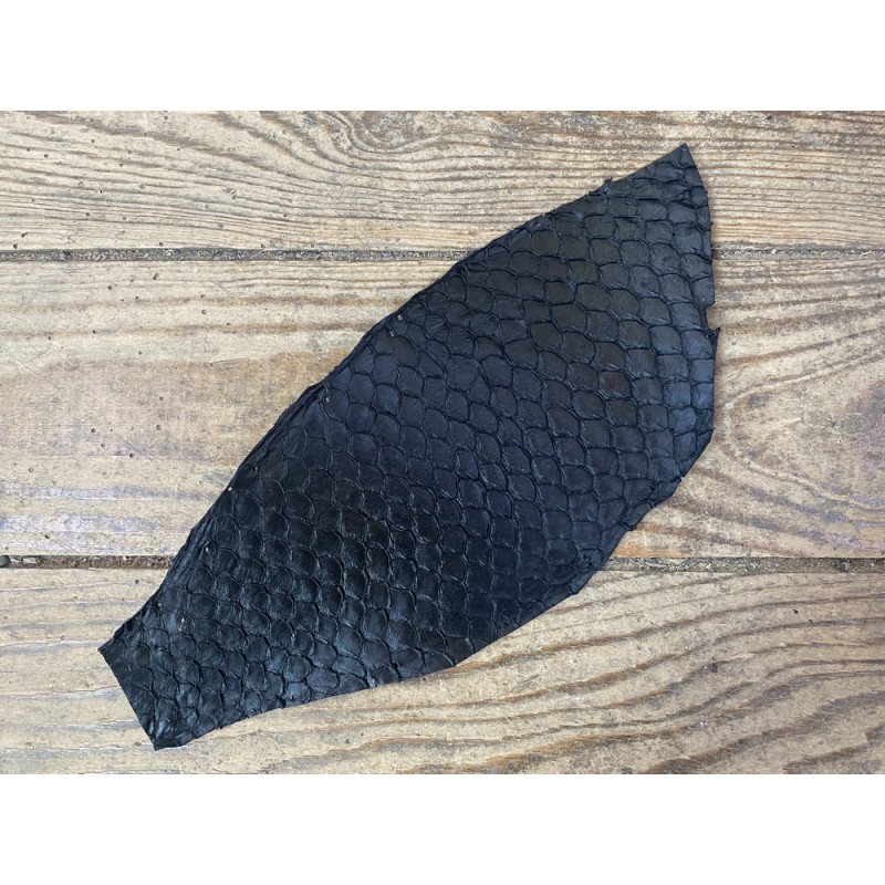 Pochette Poignet En Cuir De Poisson Arapaima Pirarucu - Véritable Cuir Exotique, Fait Main, Neuf Avec étiquettes