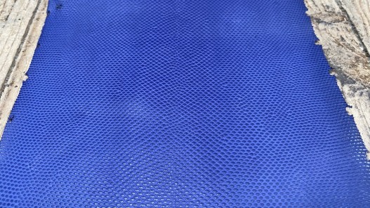 Peau de cuir de karung - Cuir exotique - serpent - Bleu lavande mat - cuir en stock