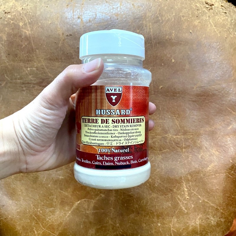 Terre de Sommières Hussard Détacheur à sec 200g Cuir en Stock