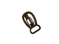 Mousqueton effet ceinture - bronze - maroquinerie - accessoires - cuir en stock