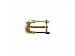 Boucle de ceinture rectangulaire moulé - laiton - 20 mm - bouclerie - accessoire - cuir en stock