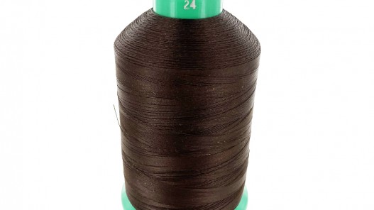 Cône - bobine - fils marron - Saphir - 24 - couture machine cuir - Cuir en Stock