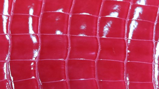 Morceau de cuir de crocodile véritable corail maroquinerie accessoire bijoux Cuir en Stock