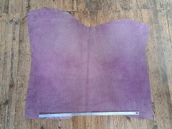 Peau de veau velours tissé - lilas - maroquinerie - Cuir en Stock