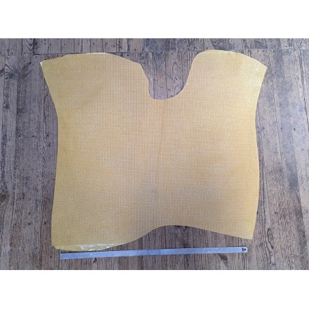 Peau de veau velours tissé - jaune - maroquinerie - Cuir en stock