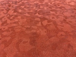 Peau de veau velours camouflage - pailleté corail - maroquinerie - Cuir en stock