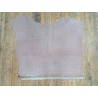 Peau de veau velours pailleté lin - vieux rose - maroquinerie - Cuir en stock