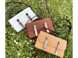 Box DIY - TUTO sac cartable sans couture - coffret cuir - maroquinerie - cuir en stock