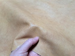 Peau de cuir de chèvre - beige sable - maroquinerie - accessoire - Cuir en stock