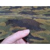 Peau de veau velours camouflage - kaki - Maroquinerie - cuir en stock