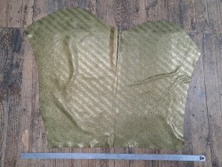 Peau de veau velours reptile métallisé - vert olive - maroquinerie - Cuir en stock