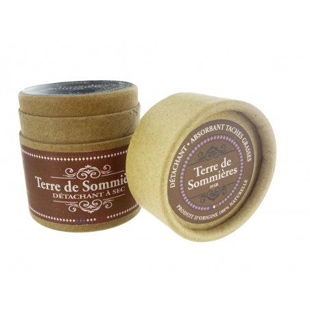 Poudrier Terre de Sommières - détachant cuir - naturel - 25grammes - entretient du cuir - Cuir en Stock