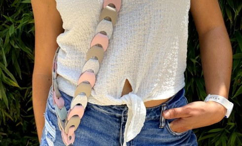 Kit tuto DIY en cuir - chaine pour téléphone - à monter soi-même - idée cadeau - Cuir en stock