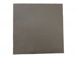 Morceau de cuir carré 27cm x 27cm - Gris étoupe - prêt à l'emploi Cuir en Stock