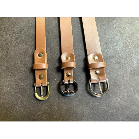 Enchapure pour ceinture en cuir sans couture - 25mm - Cuir en Stock