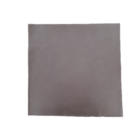 Morceau de cuir carré 27cm x 27cm - Chocolat - prêt à l'emploi Cuir en Stock