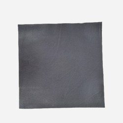 Morceau de cuir carré 27cm x 27cm - noir - prêt à l'emploi Cuir en Stock