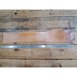 Bande de collet de vache tannage végétal - naturel - cuir ceinture, étui de couteau, holster - Cuir en Stock