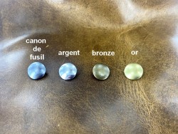 Lot de 4 boutons pression 14mm - Métal or - Cuir en Stock