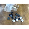 Lot boutons pression - métal argent - maroquinerie accessoire qualité professionnelle - cuir en stock