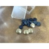 Lot boutons pression - métal bronze - maroquinerie accessoire qualité professionnelle - cuir en stock