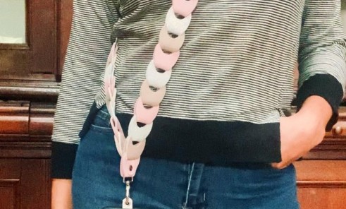 Kit DIY Chaine porte téléphone en cuir- Fabrication artisanale du Tarn