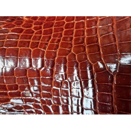 tête de crocodile - brun caramel - bijoux - accessoires - cuirenstock