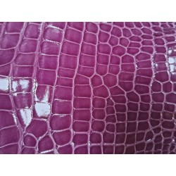 tête de crocodile - parme - bijoux - accessoires - cuirenstock