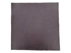 Morceau de cuir carré 27cm x 27cm - Chocolat - prêt à l'emploi Cuir en Stock