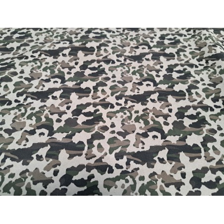 Peau de veau velours camouflage - gris clair - maroquinerie - Cuirenstock