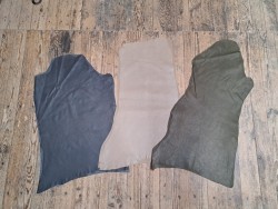 Lot de 3 peaux de cuir stretch - vêtement - maroquinerie - bonnes affaires - cuir en stock