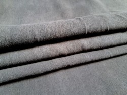 Lot de 3 peaux de cuir stretch identiques - gris bleu - cuir en stock