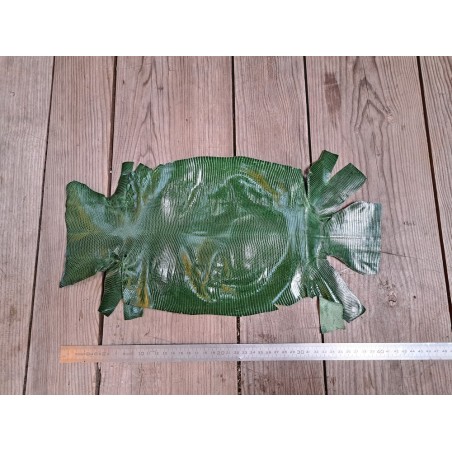 Lot de peaux de lézard - Vert/Noisette - soldes - bijou - accessoire - incrustation - Cuirenstock