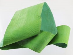 peau de cuir de serpent vert mat cuir en stock eshop