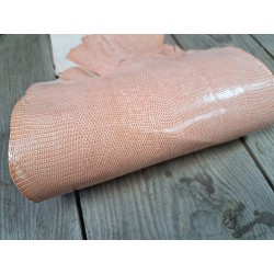 Grande peau de cuir de lézard - rose chair - petite maroquinerie - bijou - accessoire - Cuir en stock