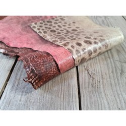 Peau de cuir de poisson - Loup de mer - Cuir marin - Cuir en stock