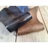 Peau de cuir de patte d'autruche - lot x2 - bijou - bracelet de montre - maroquinerie - Cuir en Stock