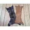 Peau de cuir de patte d'autruche - lot x2 - bijou - bracelet de montre - maroquinerie - Cuir en Stock