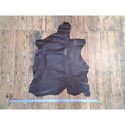 Peau de cuir de chèvre - Chocolat - Cuir en Stock