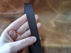 Bande de cuir - Collet - Tannage végétal -Marron grainé-Cuir en Stock