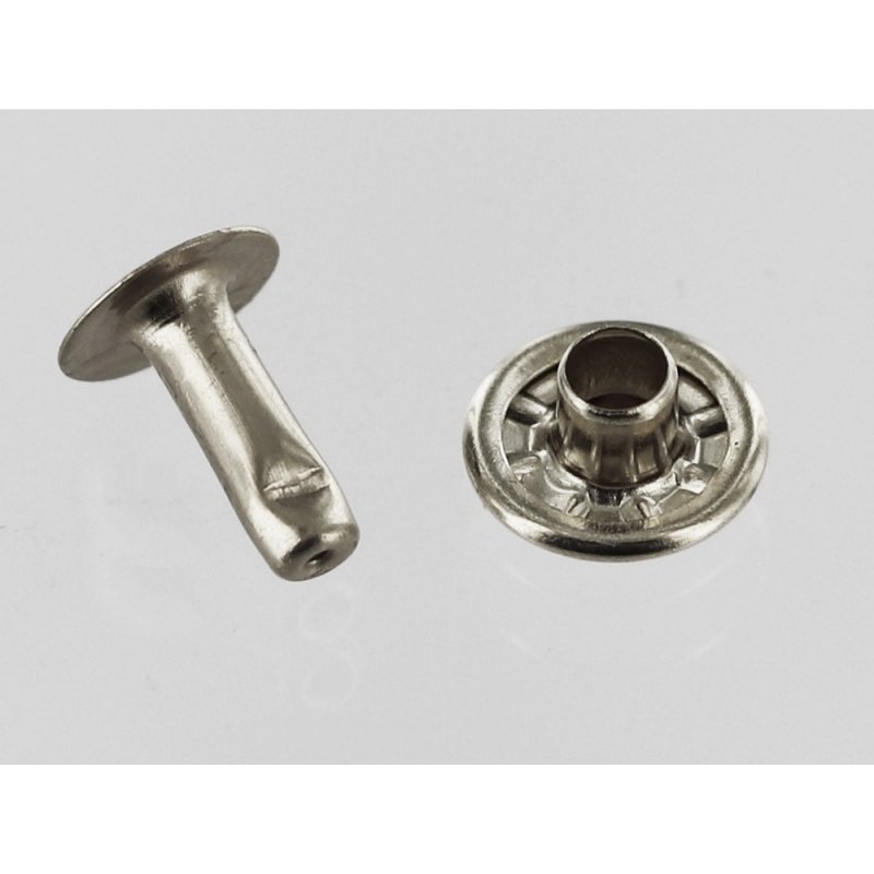 Lot De 100 Rivets Moyens En Acier - Pour Travaux De Sellerie, Maroquinerie, Bricolage - Neuf