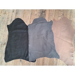 Lot de 3 peaux de cuir stretch - Cuir en Stock