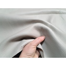 Demi-peau de cuir de vache grainée - gris plume - Cuirenstock